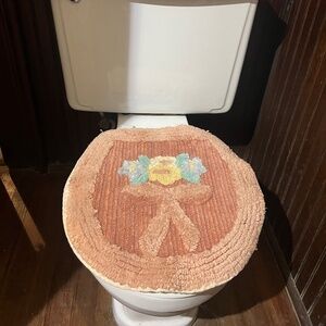 1930-40s toilet seat cover/ NOS